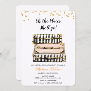 Invitation Oh Les Endroits où elle va passer l'invitation de