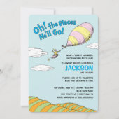 Invitation Oh, Les Endroits Où Il Va Aller ! - Premier annive (Devant)