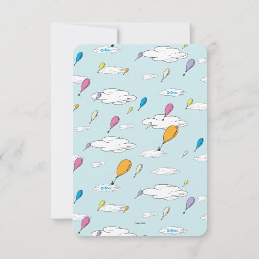 Invitation Oh! Les Endroits où tu iras ! Enfant Merci d'anniv (Dos)