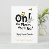 Invitation Oh, Les Endroits Où Tu Vas Aller ! Graduation rétr (Debout devant)