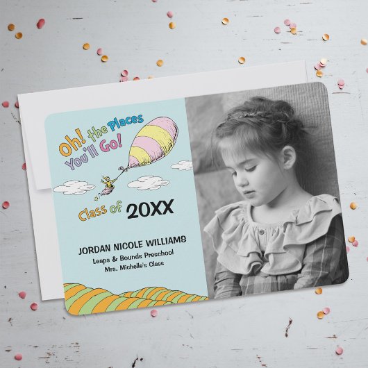 Invitation Oh, les endroits où vous irez ! Annonce de remise