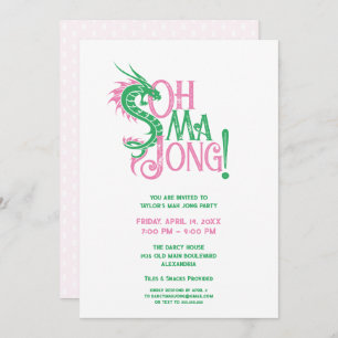 Invitation Oh Mah Jong !   Mah-Jongg