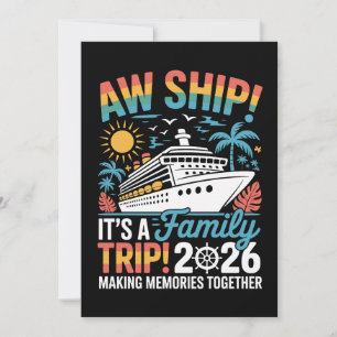 Invitation Oh mince, c'est un voyage en famille 2026 Croisièr