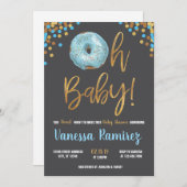 Invitation Oh, mon bébé, Baby shower de Donut saupoudrer l'in (Devant / Derrière)