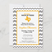 Invitation Oh mon bébé ! Chevron Fabriqué au Texas Douche (Devant)
