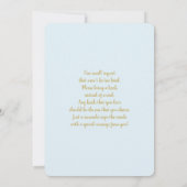 Invitation Oh mon bébé il fait froid dehors l'hiver bébé garç (Dos)