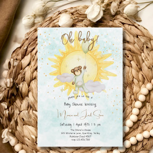 Invitation Oh mon Dieu, baby shower