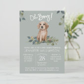 Invitation Oh mon Dieu ! Baby shower de chien (Debout devant)