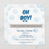 Invitation Oh mon Dieu !Invitation Baby shower (Devant / Derrière)