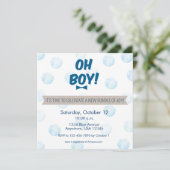 Invitation Oh mon Dieu !Invitation Baby shower (Debout devant)