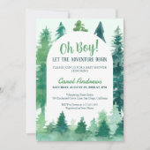 Invitation Oh mon Dieu ! Laisser l'aventure commencer le Baby (Devant)