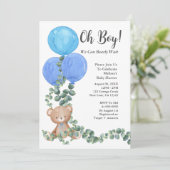 Invitation Oh Mon Dieu, on peut attendre le Baby shower (Debout devant)