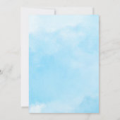 Invitation Oh mon garçon ballon vert baby shower eucalyptus (Dos)