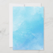 Invitation Oh mon garçon Bleu Bleu baby shower Eucalyptus (Dos)