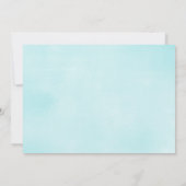 Invitation Oh mon garçon Donut arrose baby shower bleu (Dos)