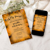 Invitation Oh Mon Gourd Automne Fête d'Anniversaire