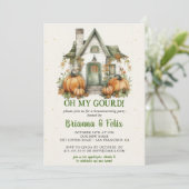 Invitation Oh Mon Gourd ! Parti d'Halloween chaud (Debout devant)