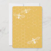 Invitation Oh Mon Miel Abeille Jaune Mariage Personnalisé (Dos)