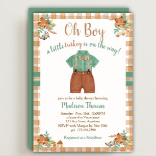 Invitation Oh mon petit Baby shower de Turquie