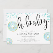 Invitation Oh mon petit baby shower Donut (Devant)