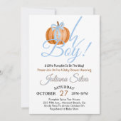 Invitation Oh mon petit Citrouille est sur le chemin Baby sho (Devant)