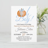 Invitation Oh mon petit Citrouille est sur le chemin Baby sho (Debout devant)