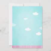 Invitation Oh My Time Flies Kite Summer Girl Premier annivers (Dos)