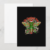 Invitation Oh Noël Bee Cadeaux de Noël Lumière Joyeux Noël (Devant / Derrière)