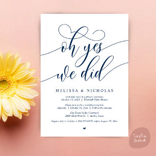 Invitation Oh oui nous l'avons fait Annonce de fuite moderne 