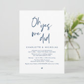 Invitation Oh Oui, Nous L'Avons Fait, Mariage Dinner Party Ca (Debout devant)
