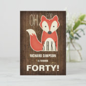 Invitation Oh, Pour La Fête D'Anniversaire De Fox Sake (Debout devant)