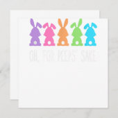 Invitation Oh Pour Le Sake Des Peeps, Pâques, Jour Cadeau De (Devant / Derrière)