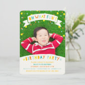 Invitation Oh Quel Amusant Confetti Dot Boy Anniversaire Invi (Debout devant)