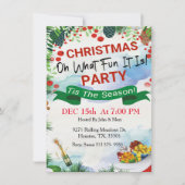 Invitation Oh Quel Amusement C'Est Fête De Noël (Devant)