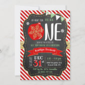 Invitation Oh Quel Amusement D'Être Un ! Noël 1er anniversair (Devant)