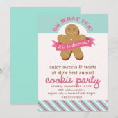 Invitation Oh quel amusement ! - Partie d'échange de biscuit (Devant / Derrière)