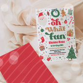 Invitation Oh Quel Amusement Traditionnel Noël Fête d'Anniver