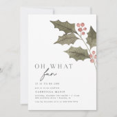 Invitation Oh Quel Anniversaire de enfant D'Hiver Amusant (Devant)