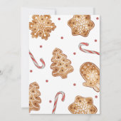 Invitation Oh, quel plaisir | Cookie de Noël d'hiver 1er anni (Dos)