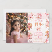 Invitation Oh quel plaisir Cookie décoration photo anniversai (Devant)