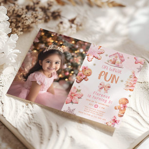 Invitation Oh quel plaisir Cookie décoration photo anniversai