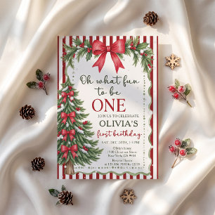 Invitation Oh Quel Plaisir D'être Un Anniversaire De Noël