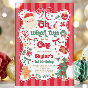 Invitation Oh Quel Plaisir D'être Un Arc De Noël Pour Le 1er