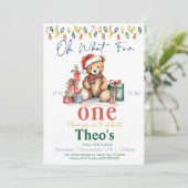 Invitation Oh Quel plaisir d'être un ours en peluche Invitati (Debout devant)