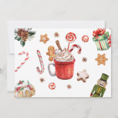 Invitation Oh, quel plaisir Noël hiver Première photo (Dos)