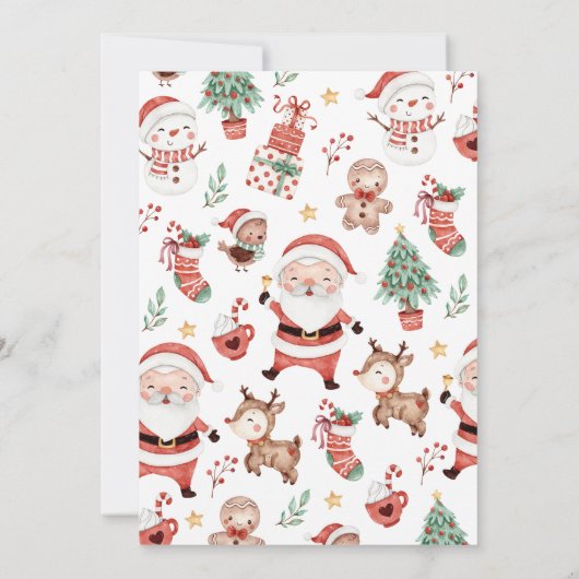 Invitation Oh, quelle fête de Noël amusante (Dos)