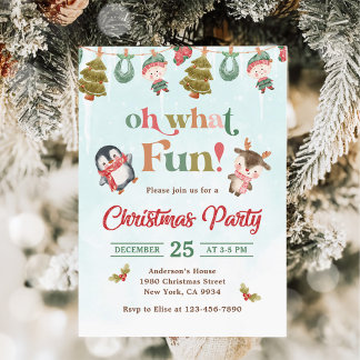 Invitation Oh, quelle fête de Noël amusante