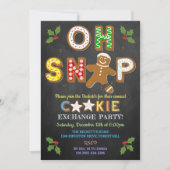 Invitation Oh, Snap ! Gingerbread Cookie Exchange Fête de vac (Devant)