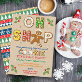 Invitation Oh, Snap ! Gingerbread Cookie Exchange Fête de vac
