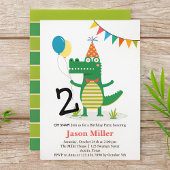 Invitation Oh Snap mignon Alligator dans Anniversaire de enfa